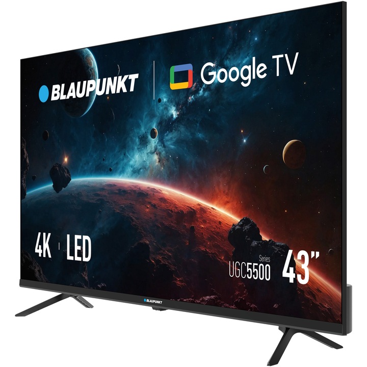 Televizor Blaupunkt LED 43UGC5500S, 109 cm, Smart Google TV, 4K Ultra HD, Clasa G