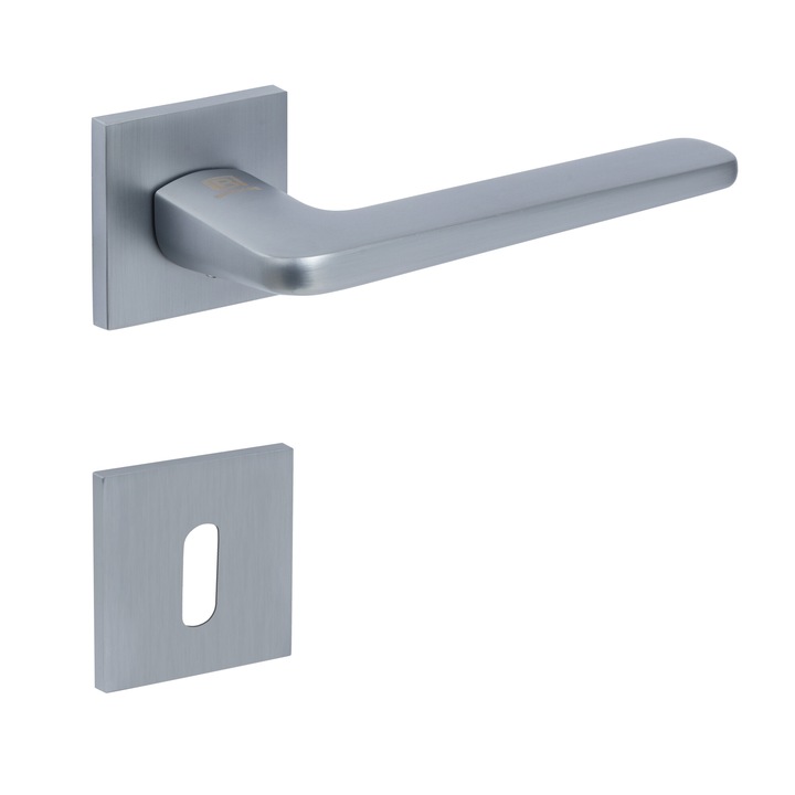 Kilincs Bussare CLASSIC FRESCO A-55-70 SÚROLT KRÓM tollas kulcsos rozettával