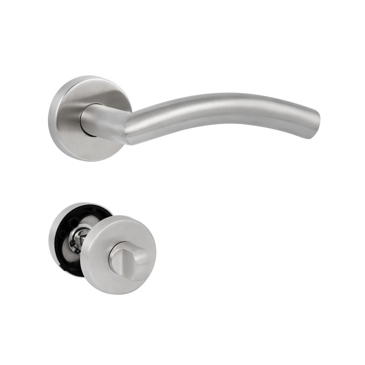 Kilincs Bussare Projekt VIVO S-21-65 rozsdamentes acél WC Fordítós Zárral