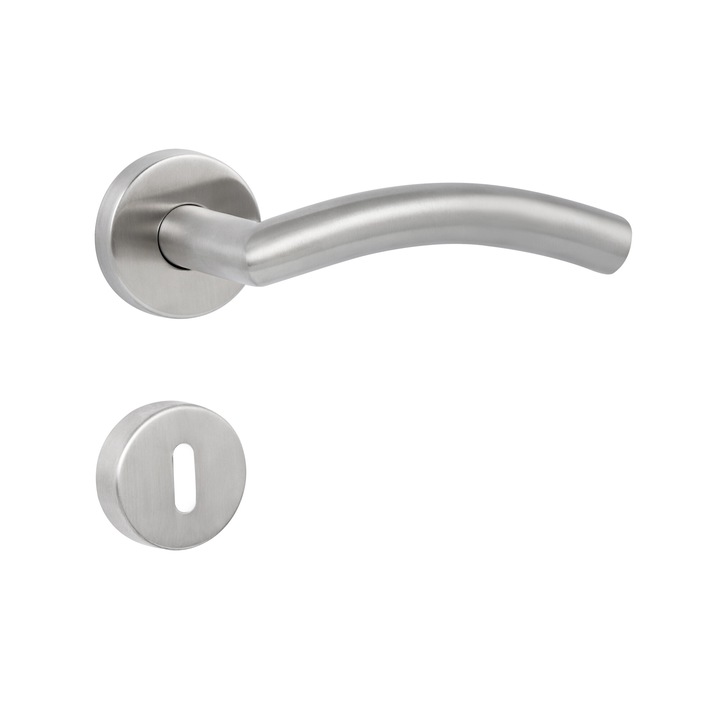 Kilincs Bussare Projekt VIVO S-21-65 rozsdamentes acél Tollas kulcsos Rozettával