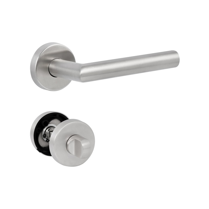 Kilincs Bussare Projekt LEVANA S-26-65 rozsdamentes acél WC Fordítós Zárral