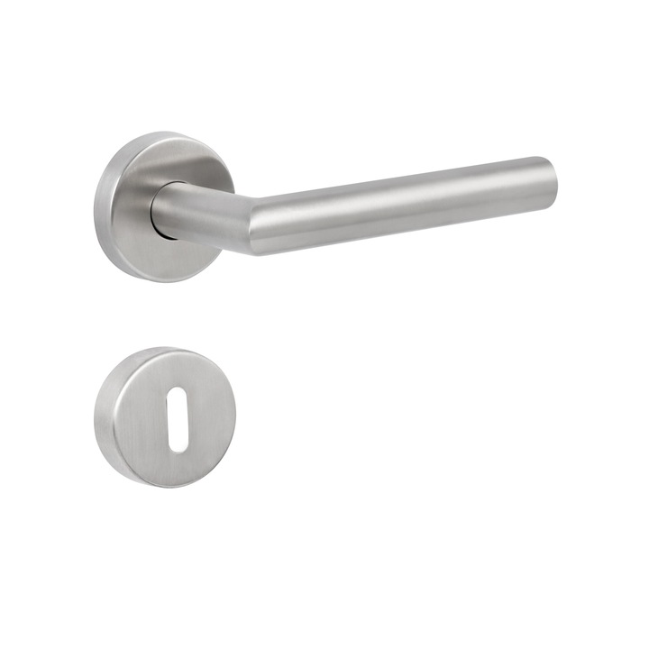 Kilincs Bussare Projekt LEVANA S-26-65 rozsdamentes acél Tollas kulcsos Rozettával