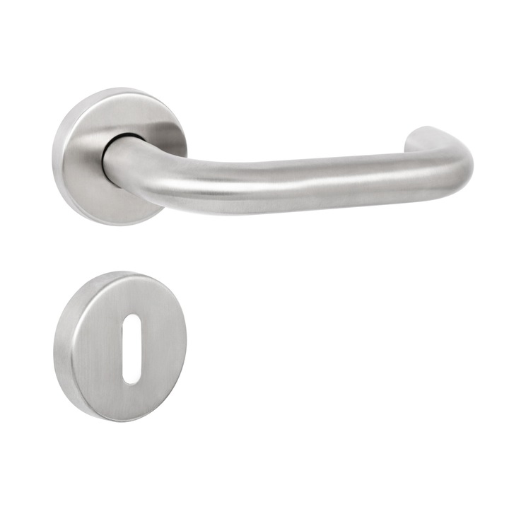 Kilincs Bussare Projekt UMINA S-23-65 rozsdamentes acél Tollas kulcsos Rozettával