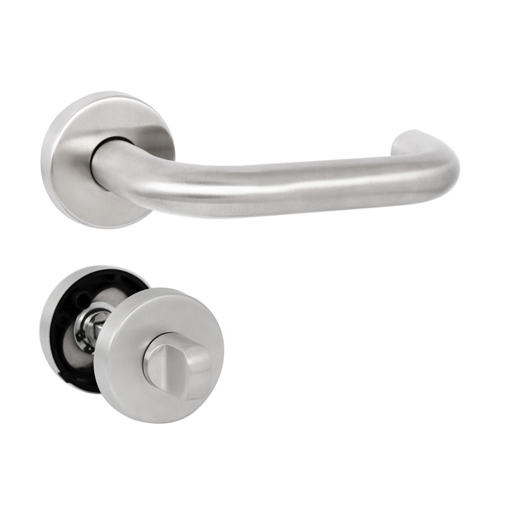 Kilincs Bussare Projekt UMINA S-23-65 rozsdamentes acél WC Fordítós Zárral