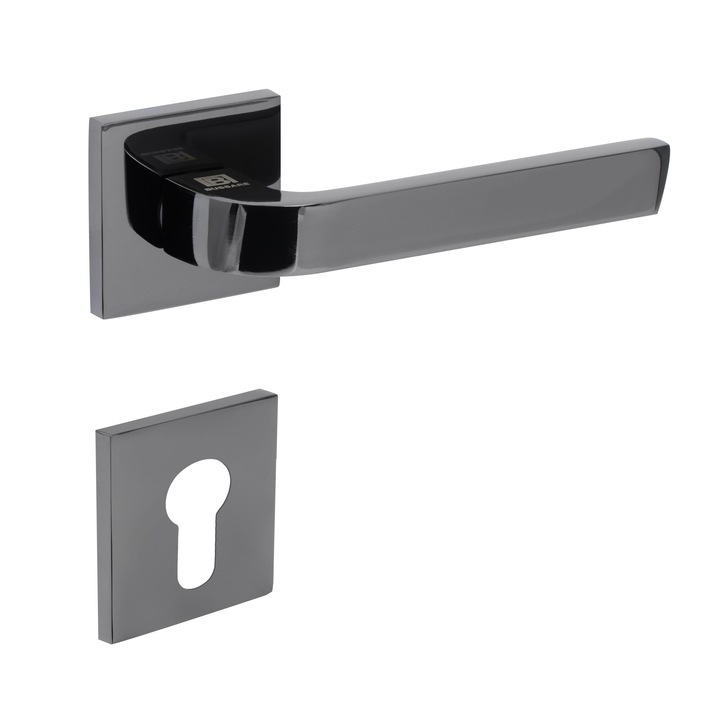 Kilincs Bussare CLASSIC ALTO A-75-70 FEKETE NIKKEL cilinderes rozettával