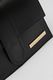 Antonia Moretti, Geanta crossbody de piele cu bareta detasabila, Negru