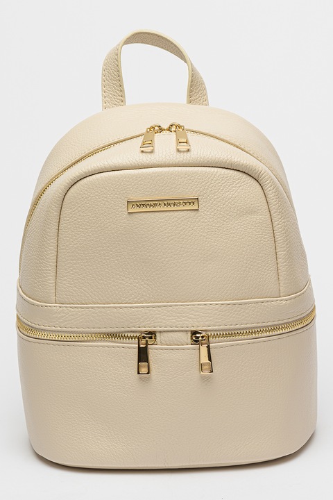 Antonia Moretti, Rucsac de piele cu barete detasabile, Bej deschis