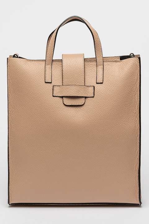 Chiara Canotti, Geanta tote de piele cu bareta detasabila, Roz prafuit