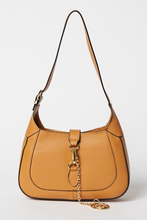 Chiara Canotti, Geanta uni de piele cu bareta, Maro scortisoara