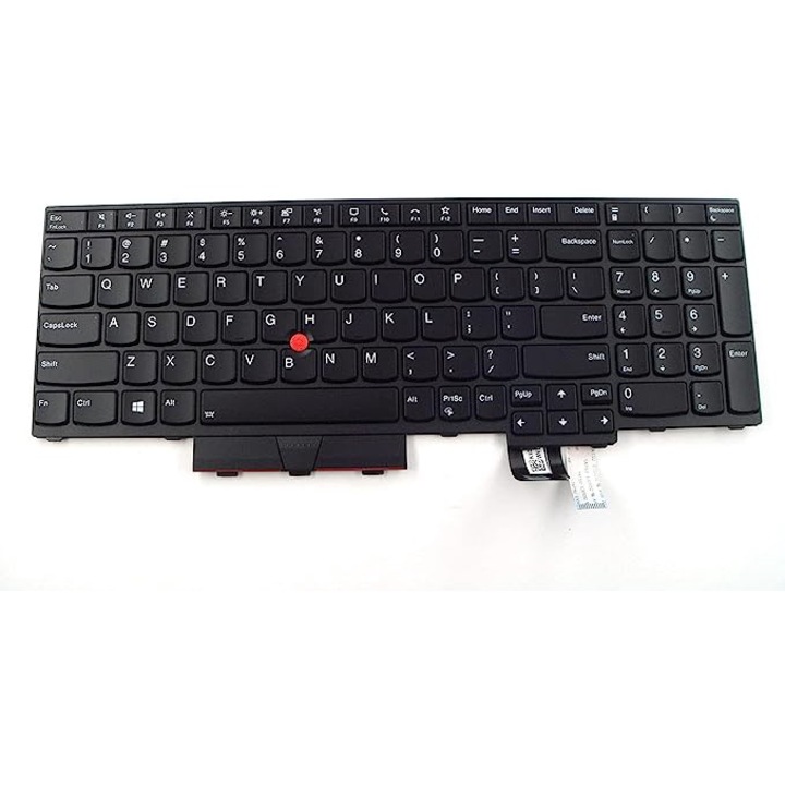 Prémium laptop billentyűzet Lenovo Thinkpad P17 P15 T15g Gen 2-hez, megvilágított, Nemzetközi billentyűzet, Fekete