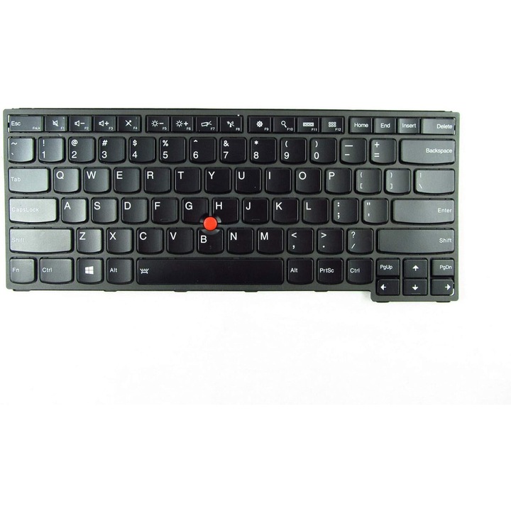 Tastatura laptop premium pentru Lenovo IBM THINKPAD S3 YOGA 14 BACKLIT SN20F98414 00hw800 MT 20DM 20DN, iluminata, Tastatura internationala, Negru