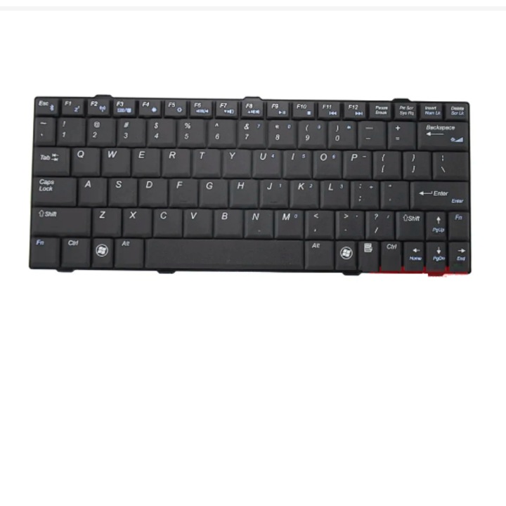 Prémium laptop billentyűzet Fujitsu Siemens Amilo Si1520 V3205 Esprimo U9200-hoz, nem világít, Nemzetközi billentyűzet, Fekete