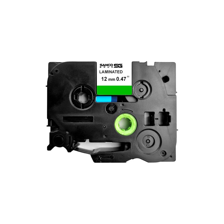 Etichete SG compatibile Brother TZe-731 12mm x 8m negru verde Sanco Grup SG