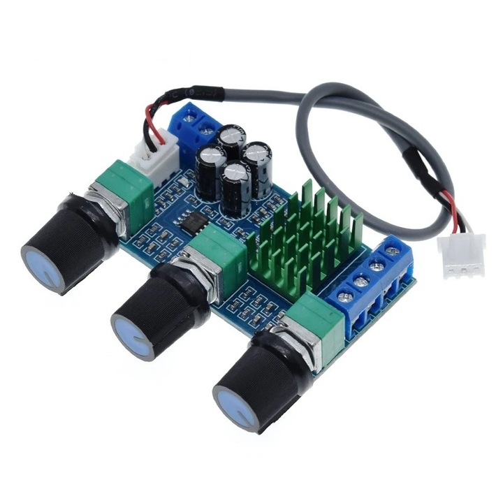 2x80W стерео аудио усилвател с TPA3116D2, XH-M567, DC 12-24V