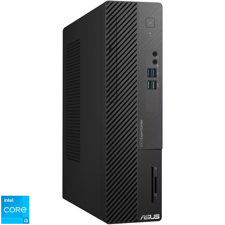 Asus ExpertCenter D5 SFF D500SER Asztali számítógép Intel® Core™ i3-13100 processzorral akár 4,50 GHz-ig, 8 GB DDR5, 512 GB SSD, Intel® UHD Graphics 730, No OS, fekete