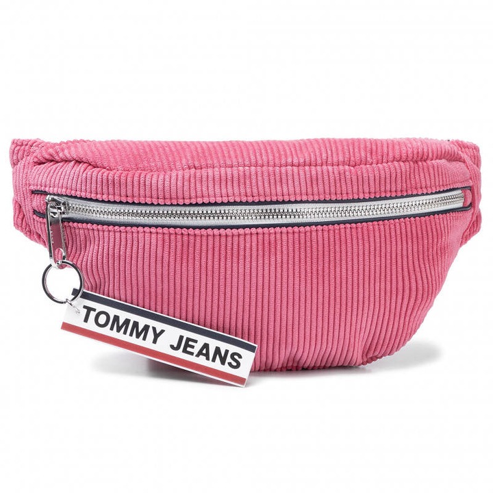 Tommy Jeans Tjw Logo Tape táska, poliészter, rózsaszín, 14x31x15cm, 1 rekeszes