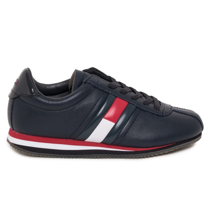 Női tornacipő, Tommy Jeans, Natúr bőr, Sötétkék, 38 EU