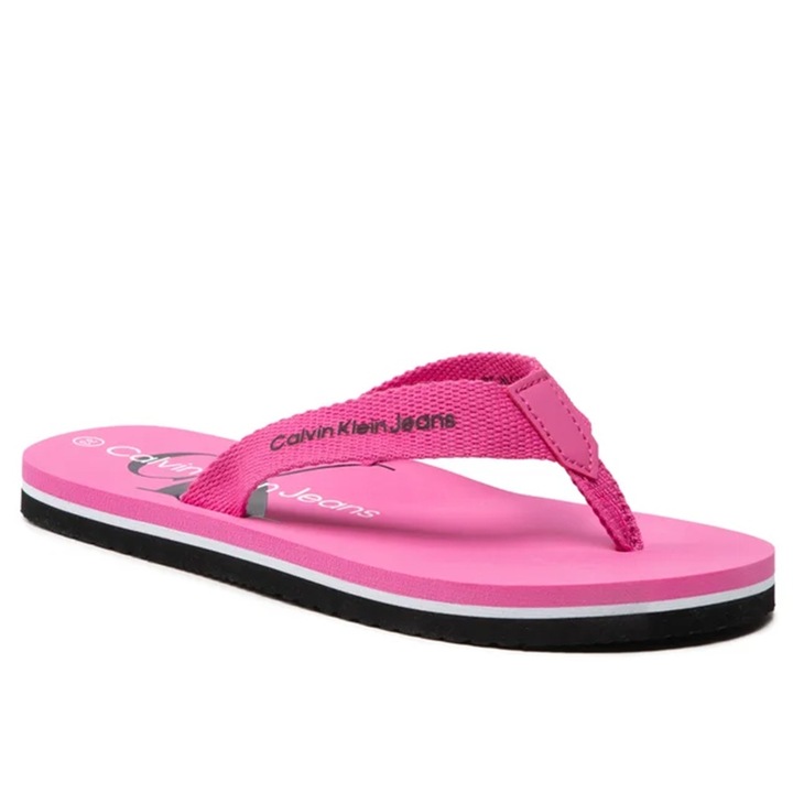 Детски чехли, CALVIN KLEIN JEANS, розови, плат, 31 EU