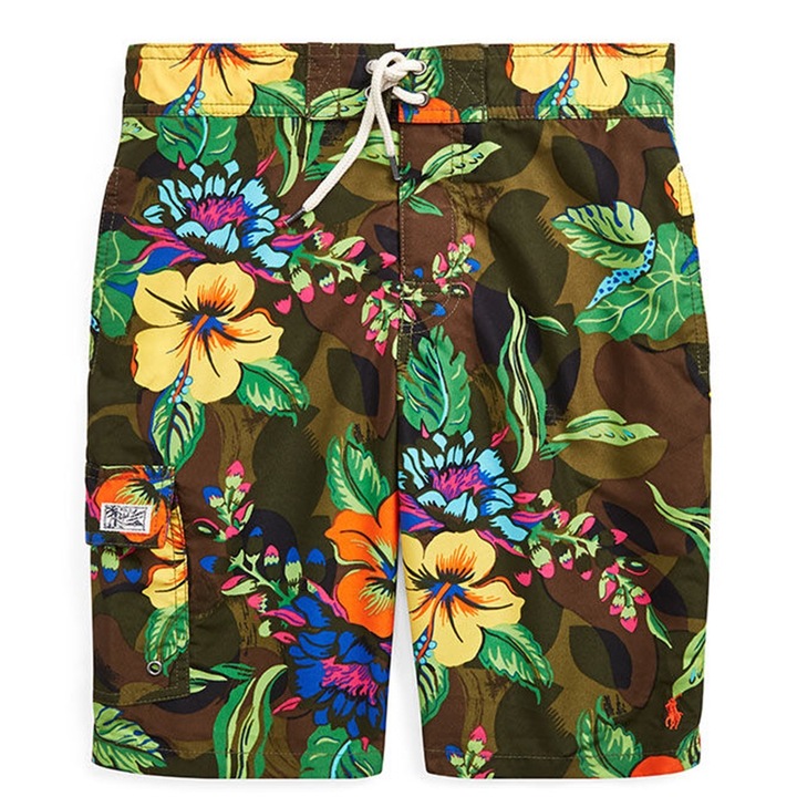 Бански костюм за момче, Polo Ralph Lauren, многоцветен, полиестер, със странични джобове