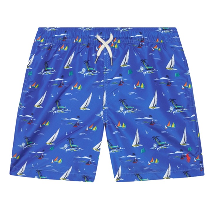 Детски бански, Polo Ralph Lauren, син, многоцветен, 100% полиестер