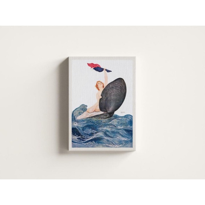 Картина на платно - Морска русалка - 30x50 см