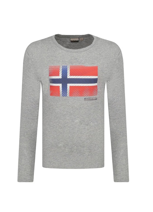 férfi, Napapijri, szürke, pamut, normál szabású, Szürke, 2XL