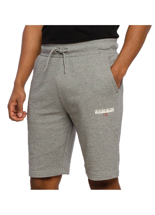 Мъжки къси панталони NP0A4F7B, NAPAPIJRI, Памук, Сив