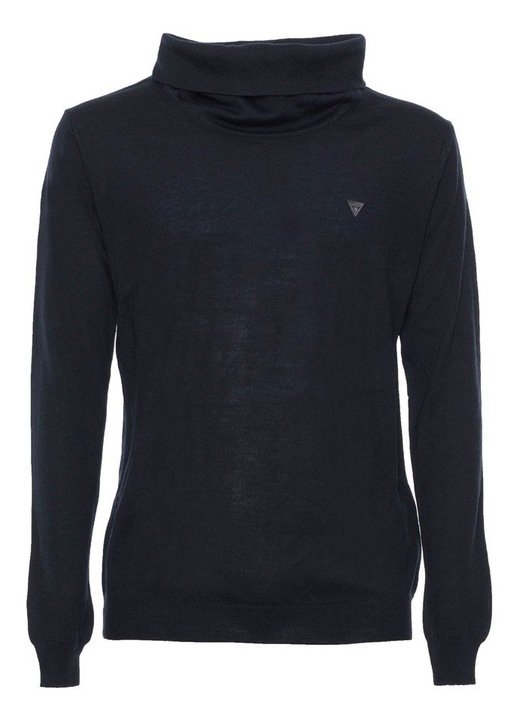 Férfi pulóver, GUESS, poliamid/viszkóz, fekete