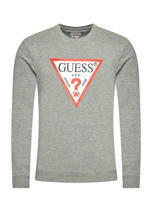 Férfi pulóver, GUESS, pamut/poliészter, szürke, XS INTL