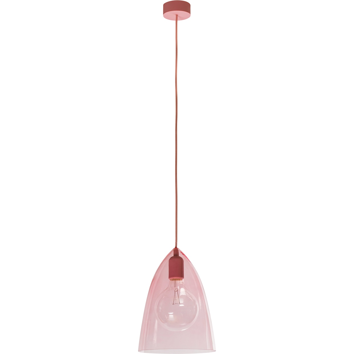 Lustra Sulion 187018, E27, Sticla, 60W max, roz