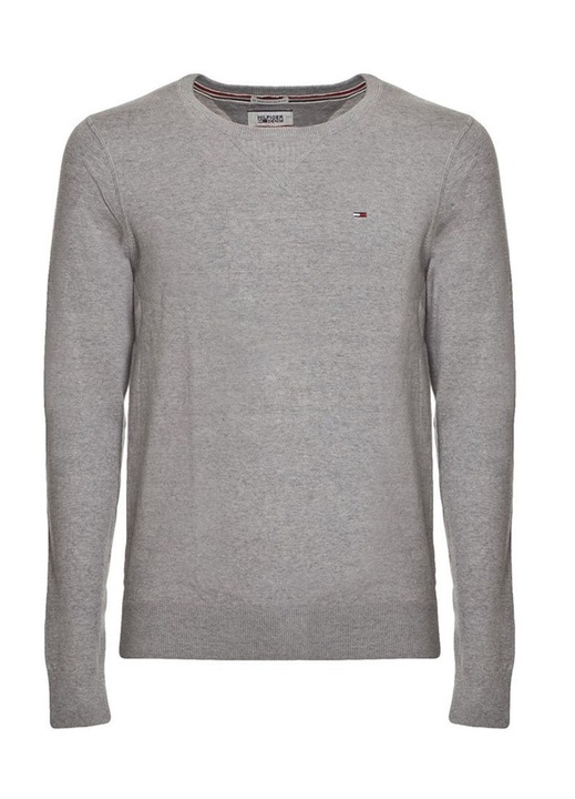 Férfi pulóver, Tommy Hilfiger, pamut/nylon, szürke, XL INTL