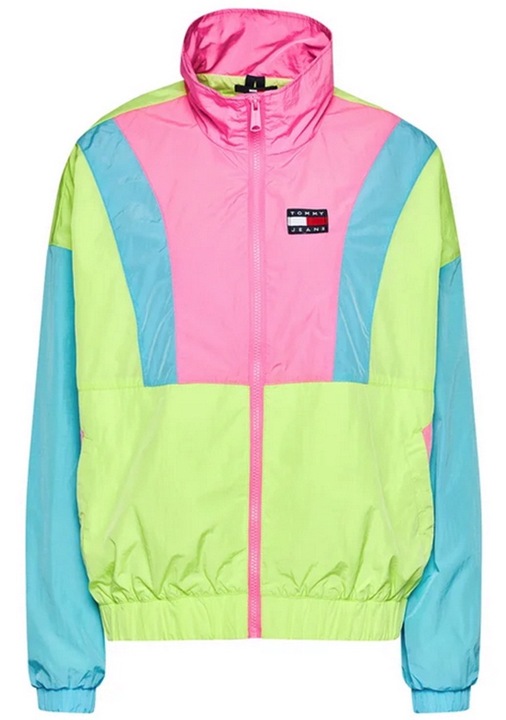 Női kabát, Tommy Jeans, poliamid, tavaszi/nyári, többszínű, L INTL