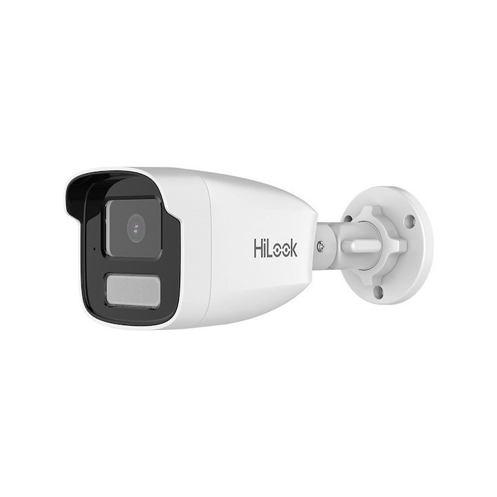 Camera supraveghere exterior cu iluminare duala Hikvision HiLook Smart Hybrid Light THC-B257-LMS, 3K, 2.8 mm, IR/lumina alba 40 m, microfon