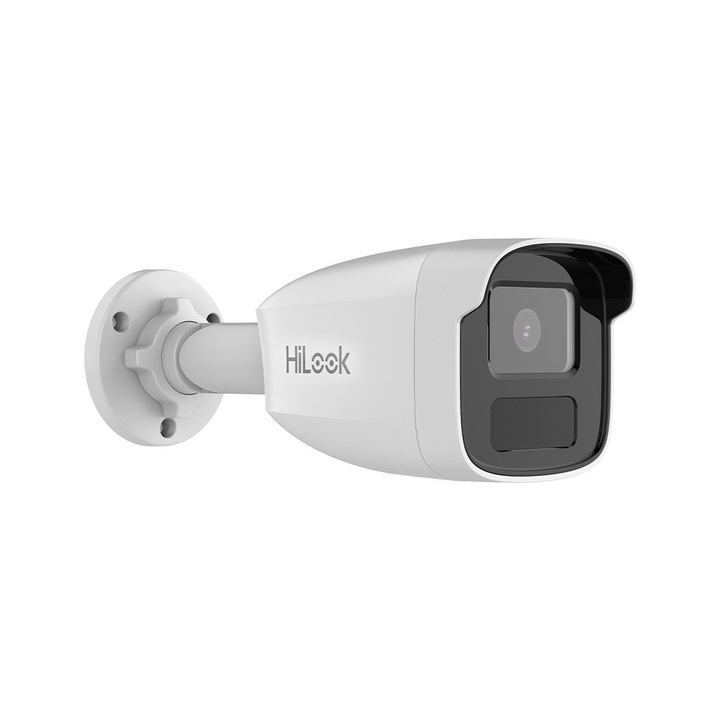 Camera supraveghere IP exterior Hikvision HiLook IPC-B480H(C), 8 MP, 4 mm, IR 50 m, detectie miscare, PoE