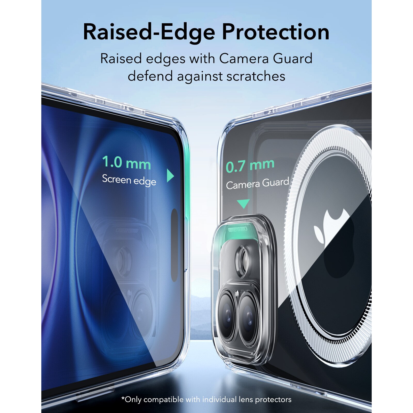 Husa ESR Zero Clear, compatibila Apple iPhone 16 Pro Max, MagFit, frosted grey