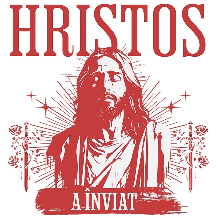 Sticker Adeziv hriatos a inviat Paste sarbatori pascale oua iepure cu Margini Albe, PVC Vinyl 28 cm