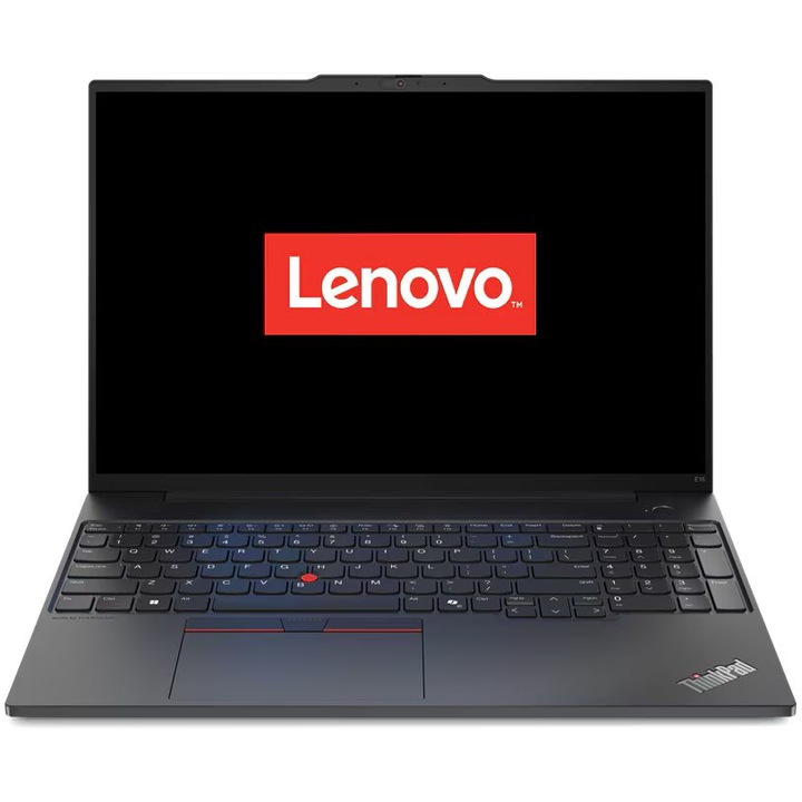 Lenovo ThinkPad E16 Gen 2 laptop Intel® Core™ Ultra 7 155H processzorral, 16" WUXGA, IPS, 32GB DDR5, 1TB SSD, Intel® Graphics, no OS, fekete
