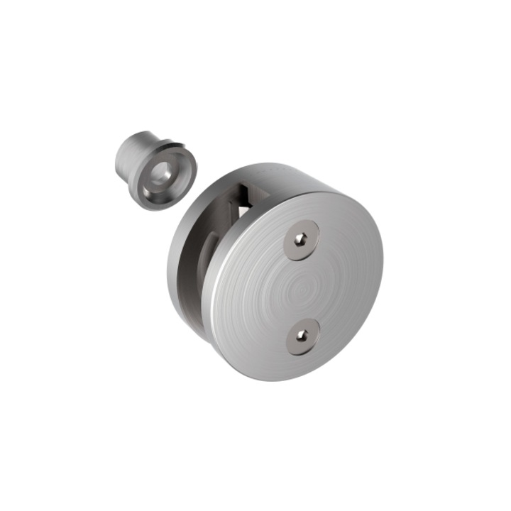 Suport sticla Rotund Montare Laterala Finala 40X40 Model 40 41 Aisi 304 Satinat