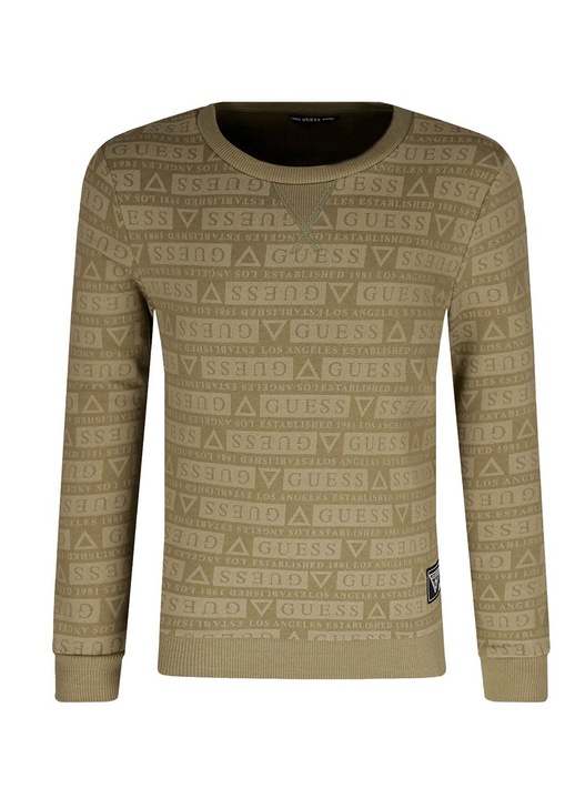 Gyermek blúz L1YQ00 KA6R0, GUESS, pamut/elasztán, zöld