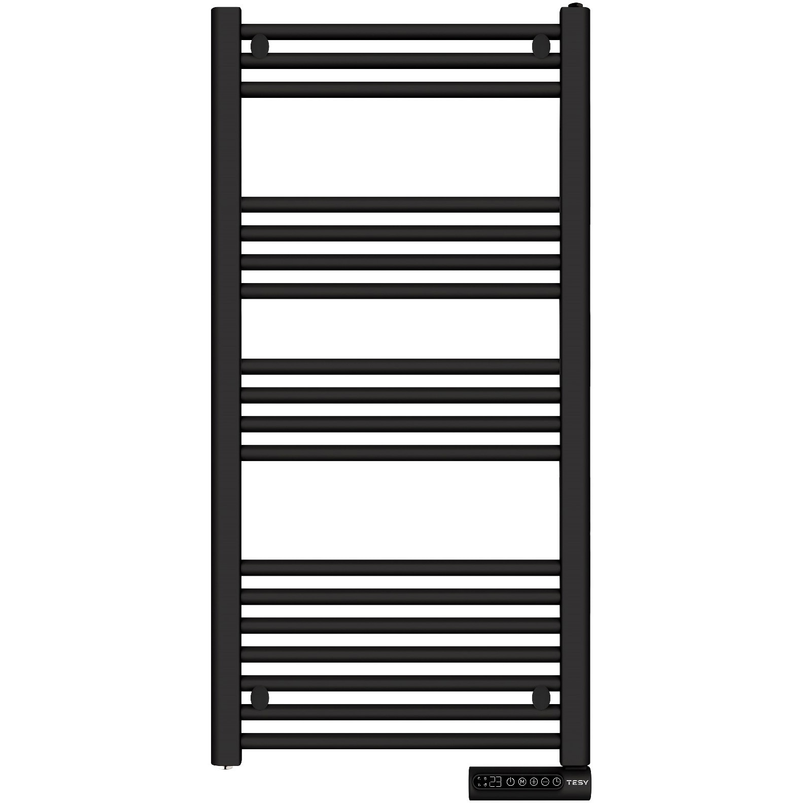 Calorifer de baie Tesy TH 01 750 W B, 700 W, Montaj pe perete, Termostat electronic, Functii Confort, Eco, Anti-inghet, Touch control, Negru