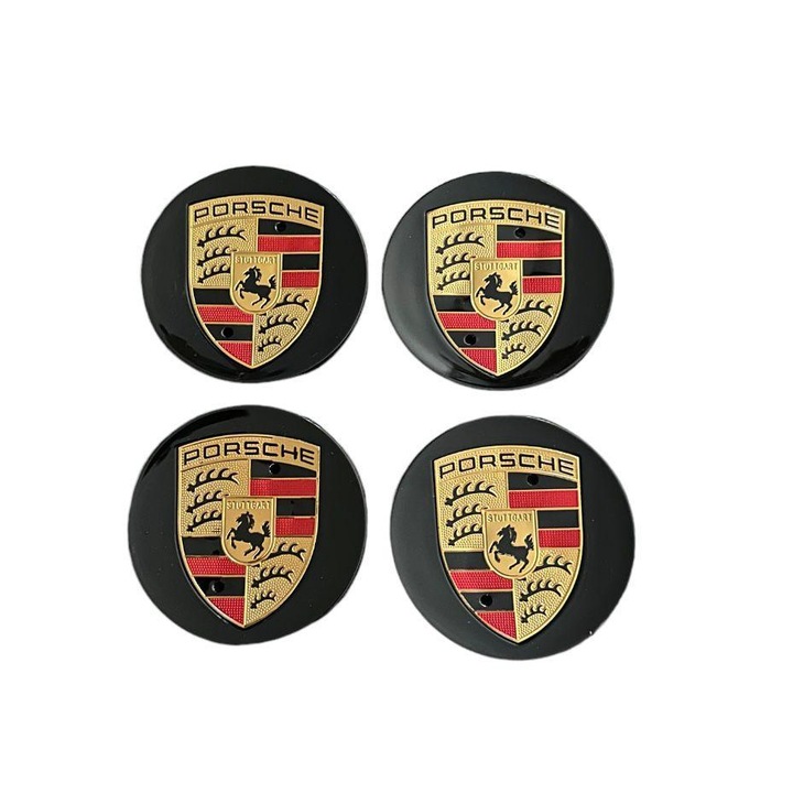 Set 4 capace roti 76mm compatibil jante Porsche