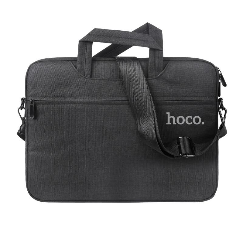 Geanta Hoco GT1 pentru Laptop, 14", Interior moale, 2 Compartimente, Textil, Negru