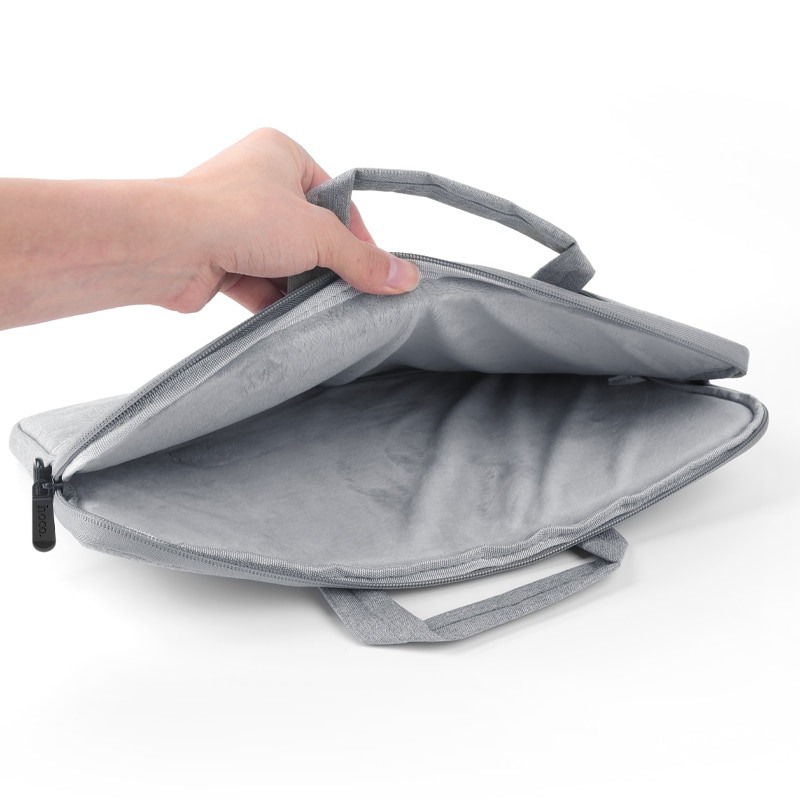 Geanta Hoco GT1 pentru Laptop, 14", Interior moale, 2 Compartimente, Textil, Gri