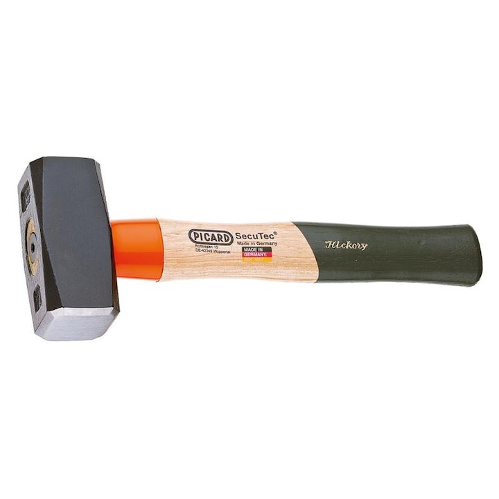 Ciocan patrat Picard SecuTec cu coada din lemn 1 kg