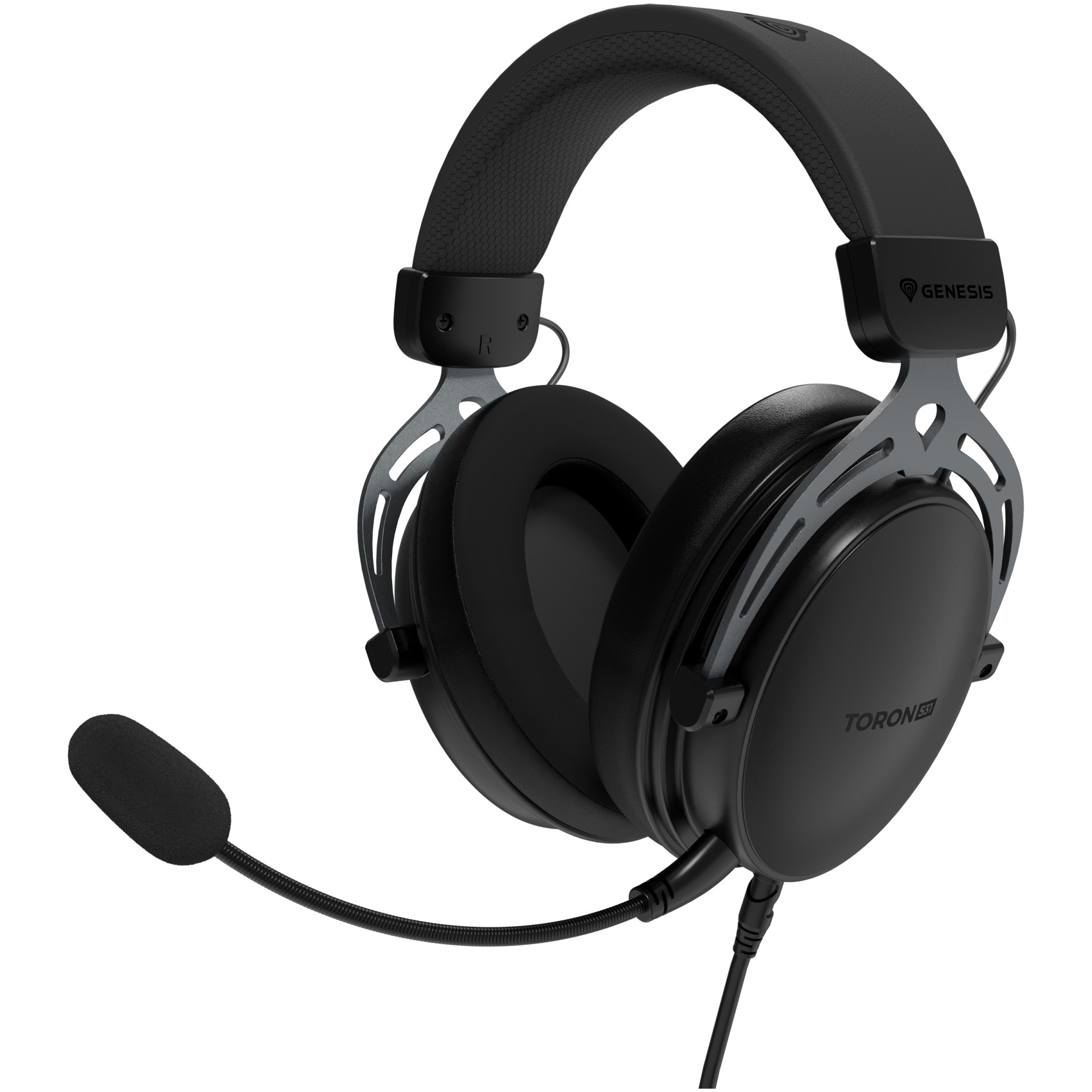 Casti Gaming Genesis TORON 531 , Over-Ear, 50mm Driver, Microfon si Cablu Detasabil, Compatibil PS 3,4,5, XBOX One, S, X, Series X, S, Rog Ally, Steam Deck, PC