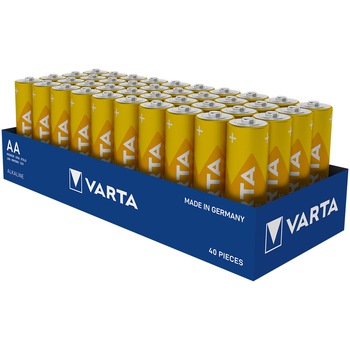 Baterii Alkaline Varta Longlife AA, 40 buc
