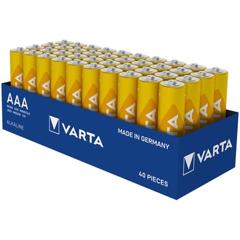 Baterii Alkaline Varta Longlife AAA, 40 buc
