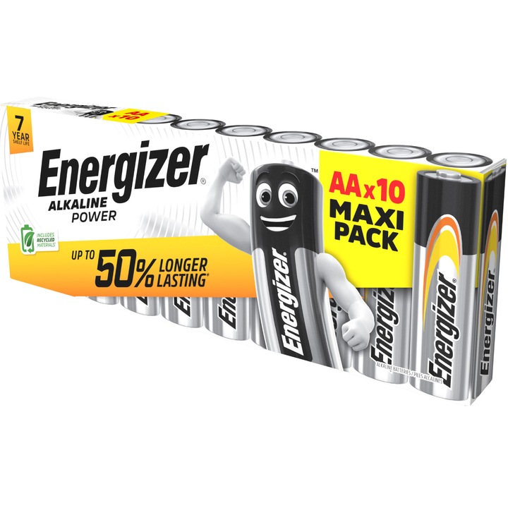 Energizer Alkaline Power E91 AA / LR6 elem, 10 db