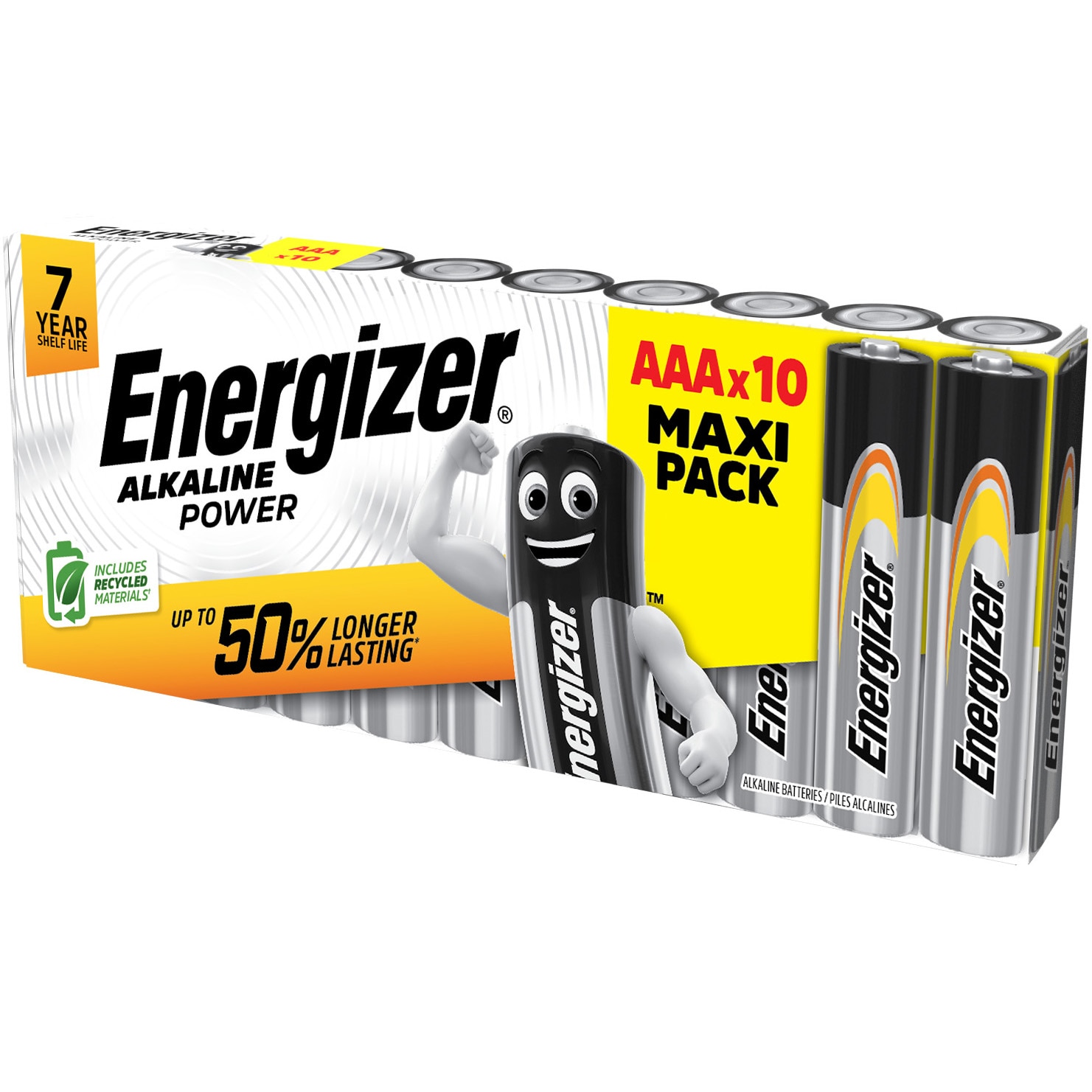 Baterii Energizer Alkaline Power E92 AAA / LR03, 10 buc