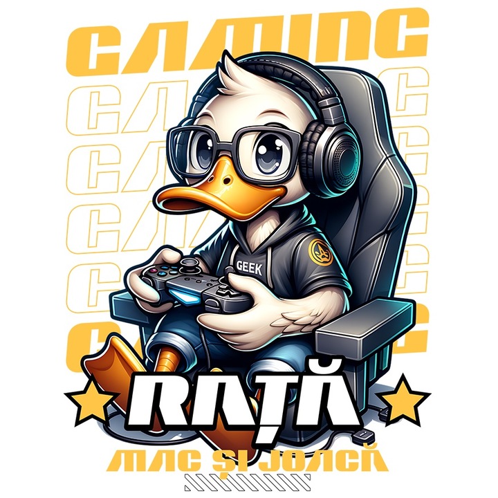 Sticker Adeziv Rata jucatoare jocuri video scaun pc cu Margini Albe, PVC Vinyl 10 cm